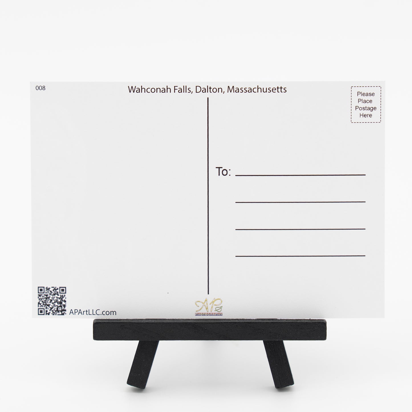 Wahconah Falls in Dalton, Ma - Small Works Premium Postcard