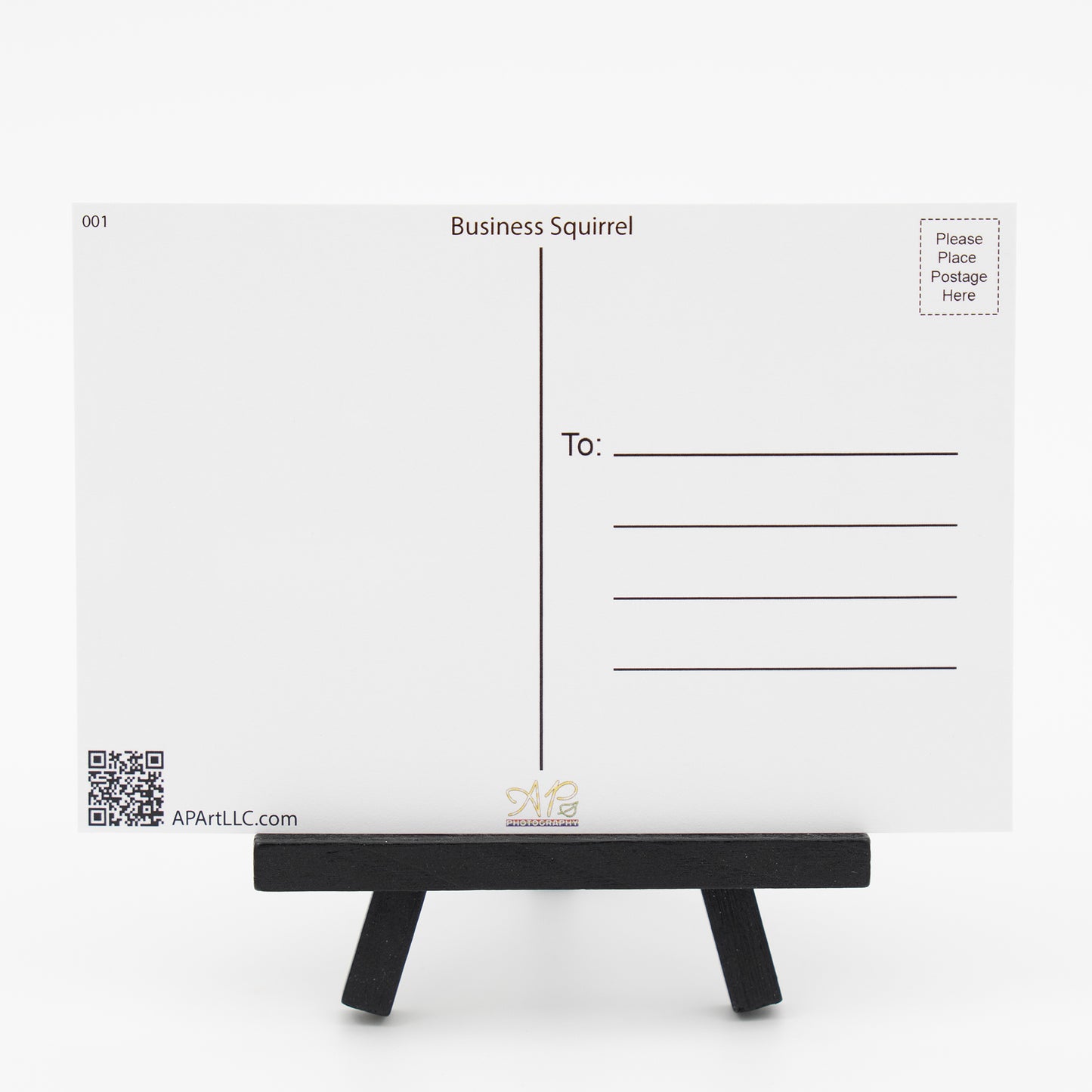 Business Squirrel - Small Works Premium Postcard