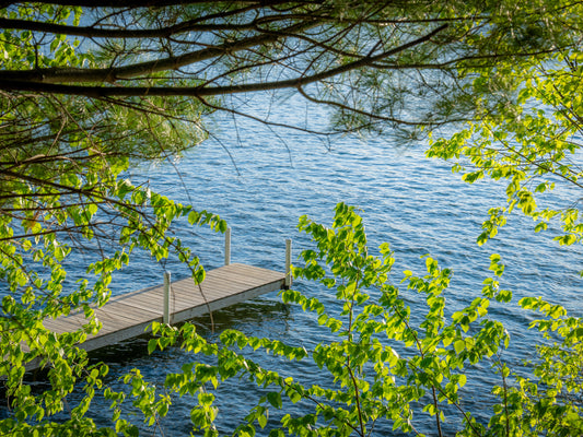 Onota Lake Boat Dock in Pittsfield, Ma Fine Art Print - (Multiple Sizes!)