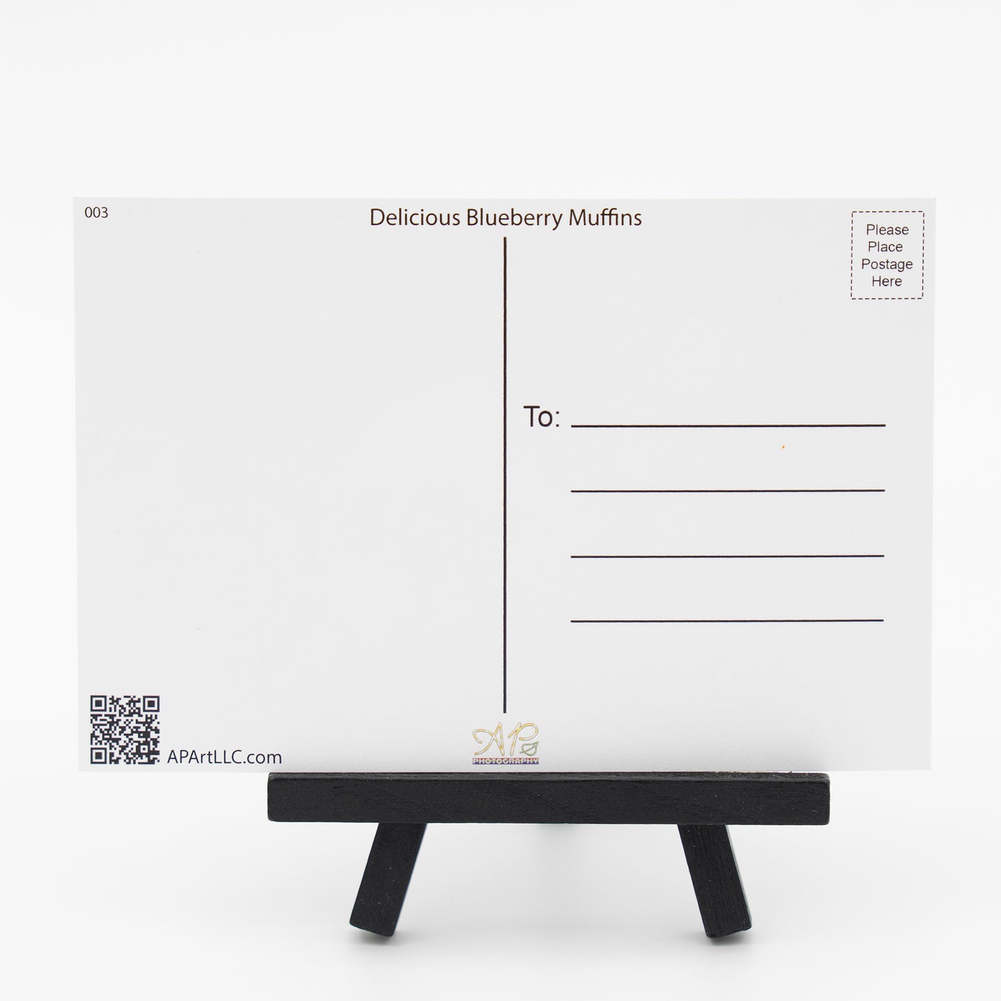 Delicious Blueberry Muffins - Small Works Premium Postcard