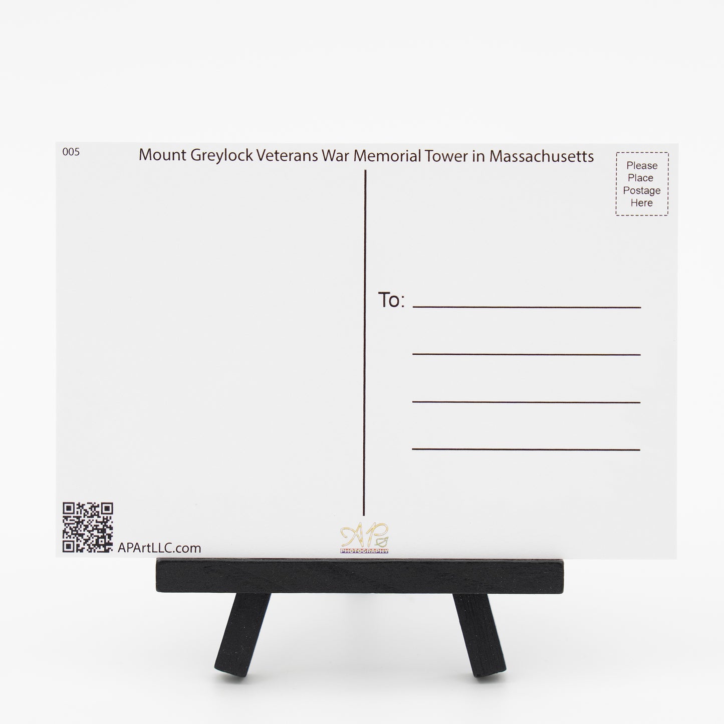 Mount Greylock Veterans Memorial Tower in Massachusetts- Small Works Premium Postcard