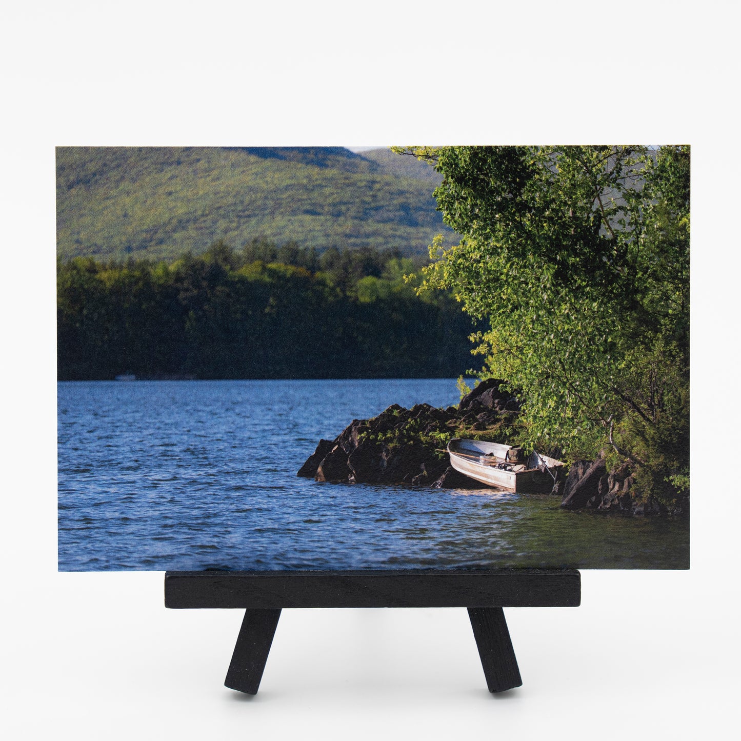 Onota Lake in Pittsfield, Ma - Small Works Premium Postcard