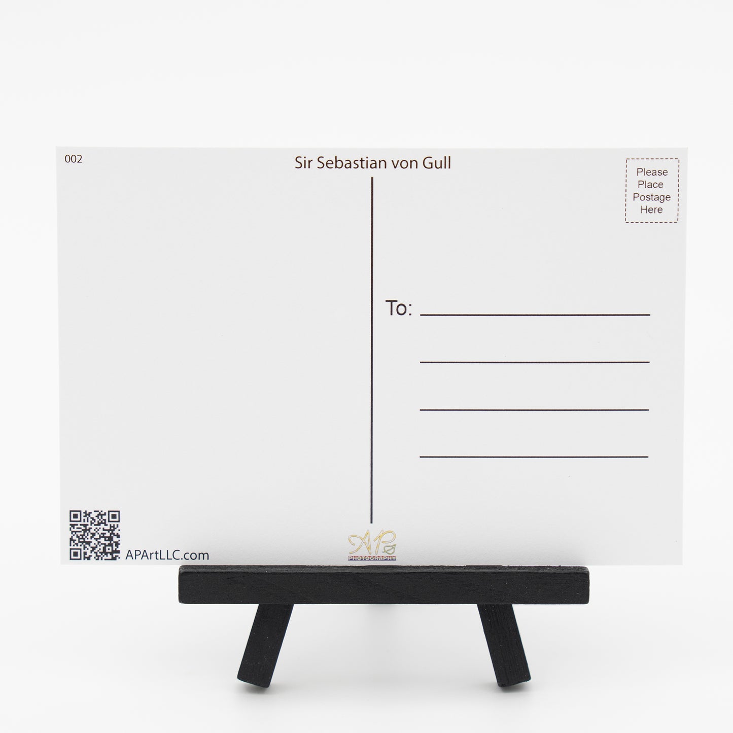 Sir Sebastian von Gull - Small Works Premium Postcard