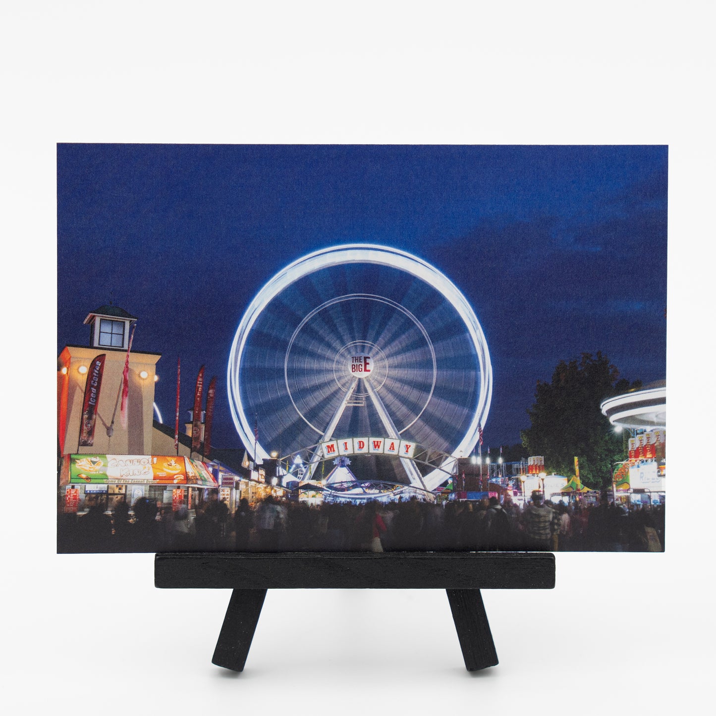 The Big E Ferris Wheel in West Springfield, Ma - Small Works Premium Postcard