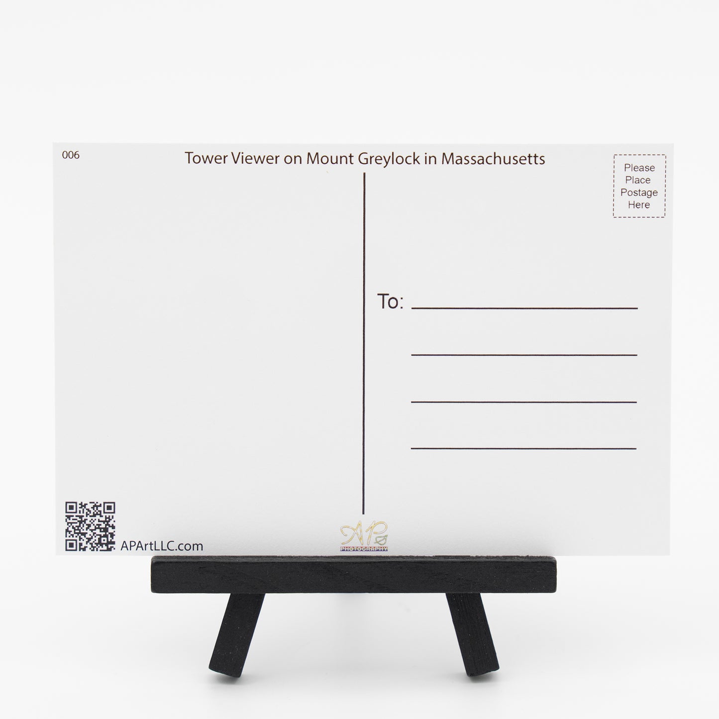 Tower Viewer on Mount Greylock in Massachusetts - Small Works Premium Postcard