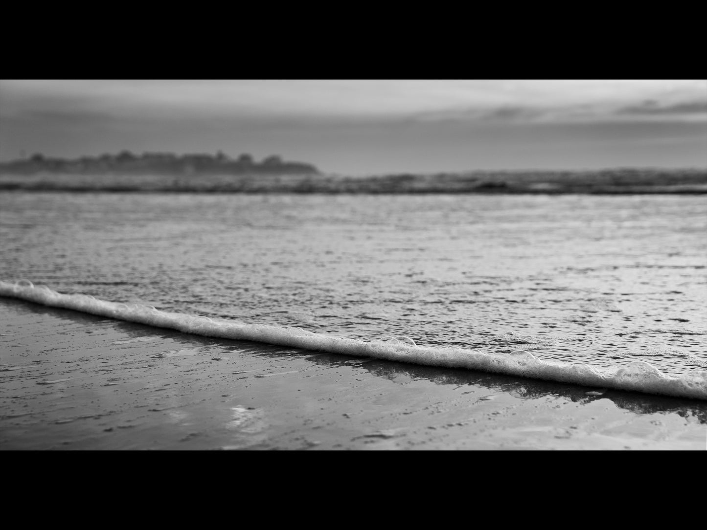 Sea Foam Close-up at Hampton Beach, NH