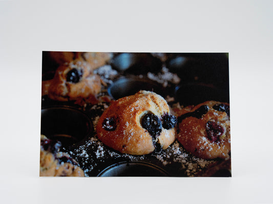 Delicious Blueberry Muffins - 4x6 Mini Art Print