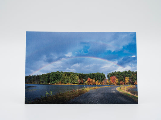 Double Rainbow with Supernumerary Arcs Ashley Reservoir Holyoke MA - 4x6 Mini Art Print