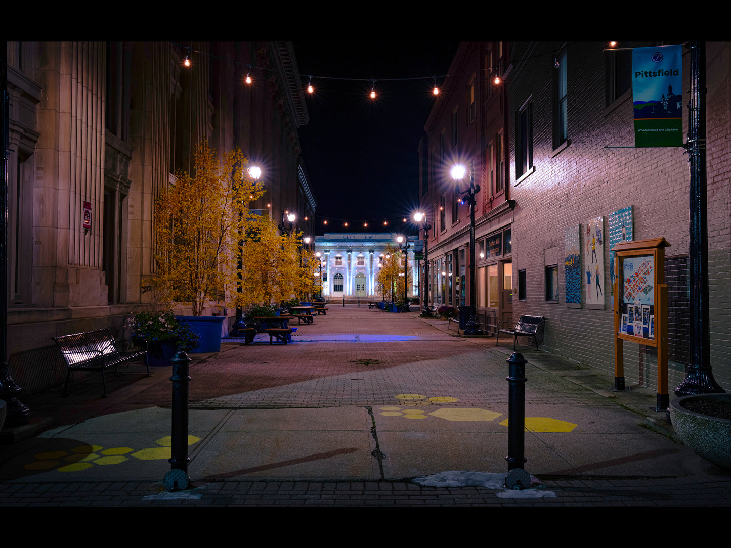 Dunham Mall in Pittsfield, Ma Fine Art Print - (Multiple Sizes!)