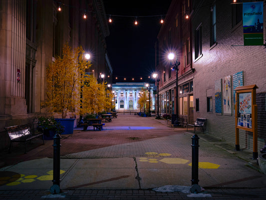 Dunham Mall in Pittsfield, Ma Fine Art Print - (Multiple Sizes!)