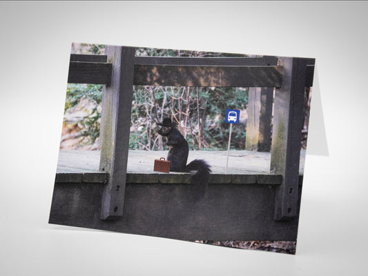 Greeting Card (Blank Inside) - Business Squirrel