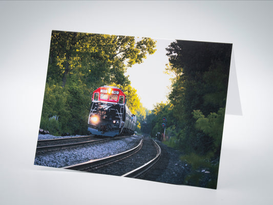 Greeting Card (Blank Inside) - Berkshire Flyer, Pittsfield, MA