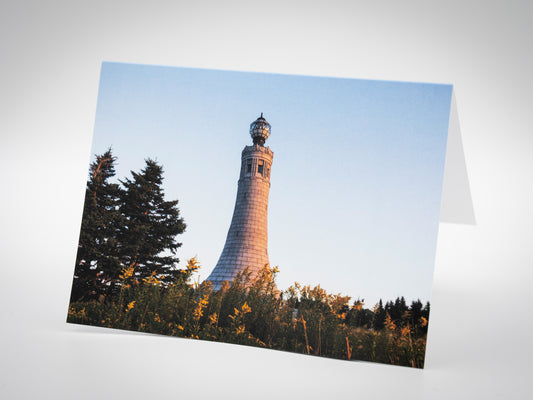 Greeting Card (Blank Inside) - Veterans War Memorial Tower, Mount Greylock, Massachusetts