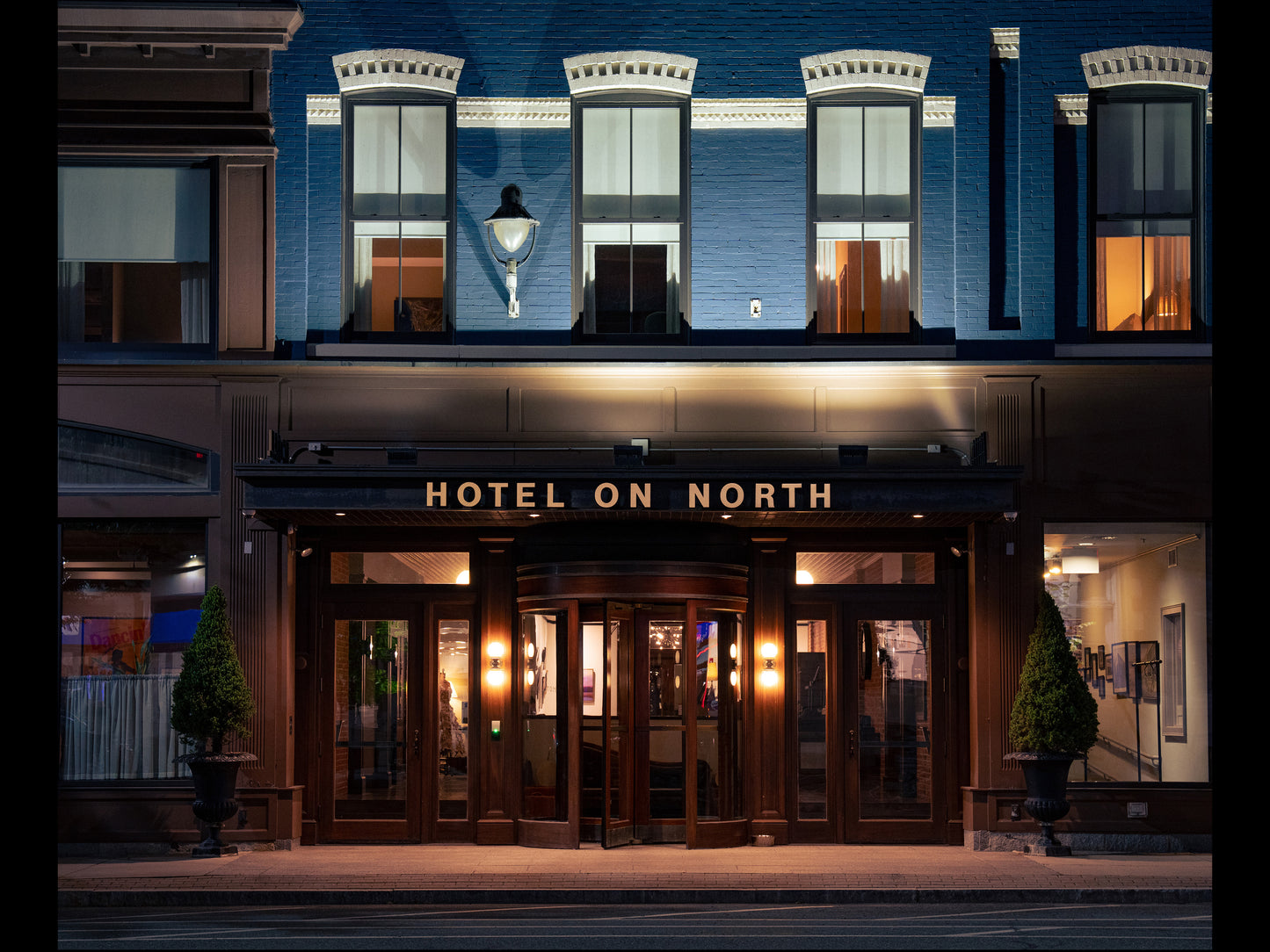 Greeting Card (Blank Inside) - Hotel on North, Pittsfield, MA