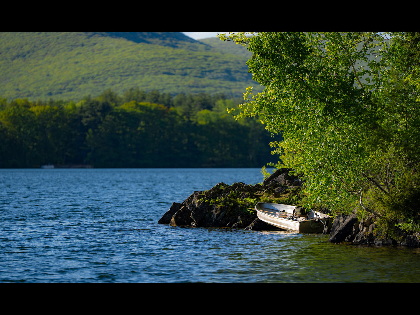 Onota Lake Boat in Pittsfield, Ma Fine Art Print - (Multiple Sizes!)