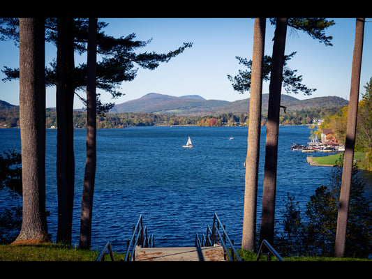 Pontoosuc Lake (Sailboat) in Pittsfield, Ma Fine Art Print - (Multiple Sizes!)