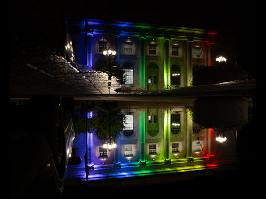Rainbow City Hall in Pittsfield, Ma - (Multiple Sizes!)