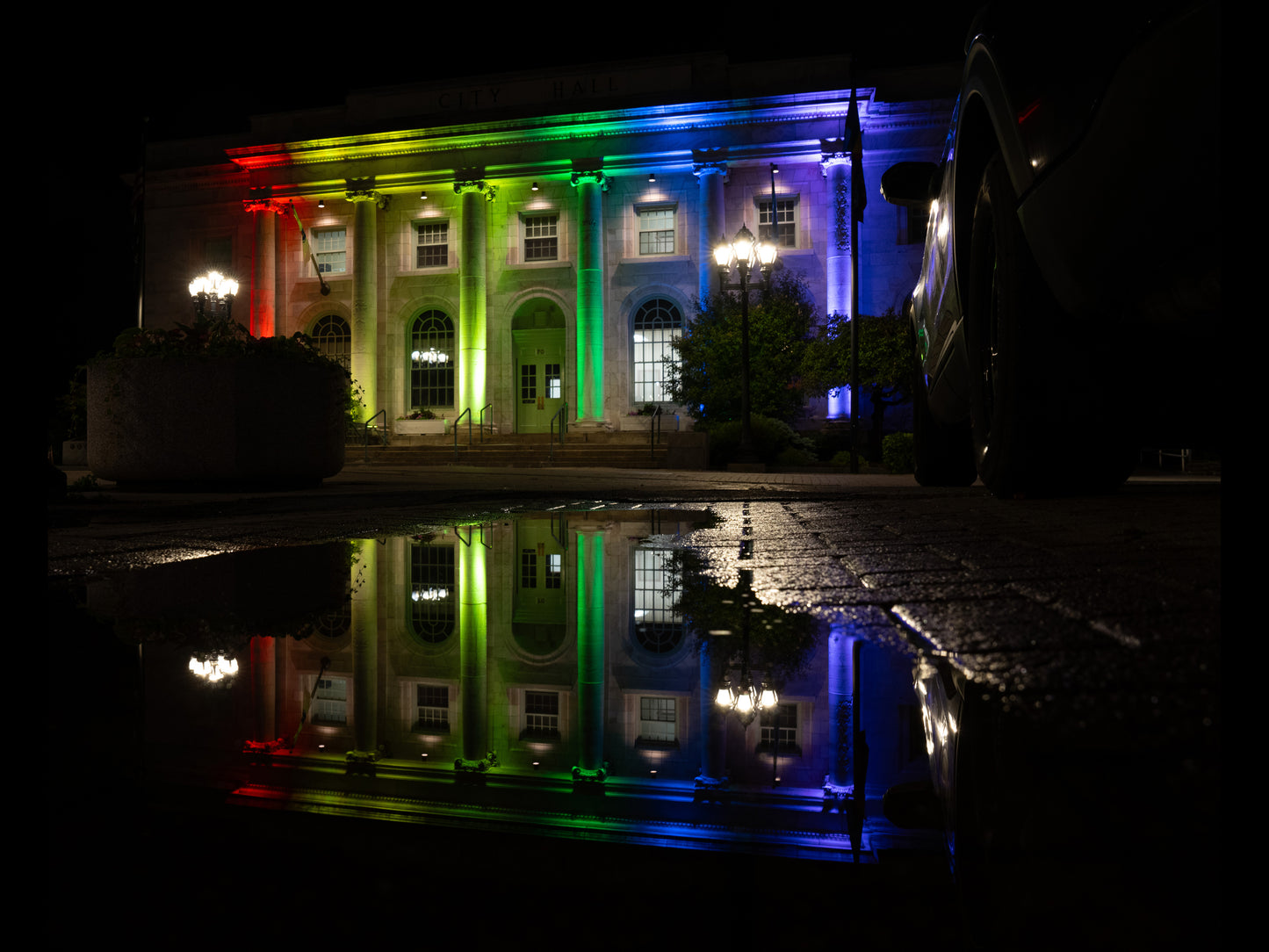 Rainbow City Hall in Pittsfield, Ma - (Multiple Sizes!)